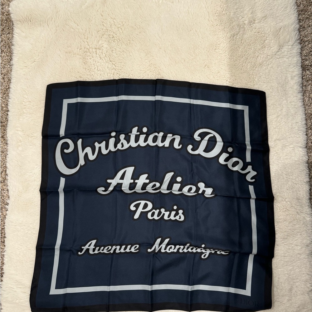 **SOLD** - *Authentic**Silk Avenue Montaigne Square Scarf.